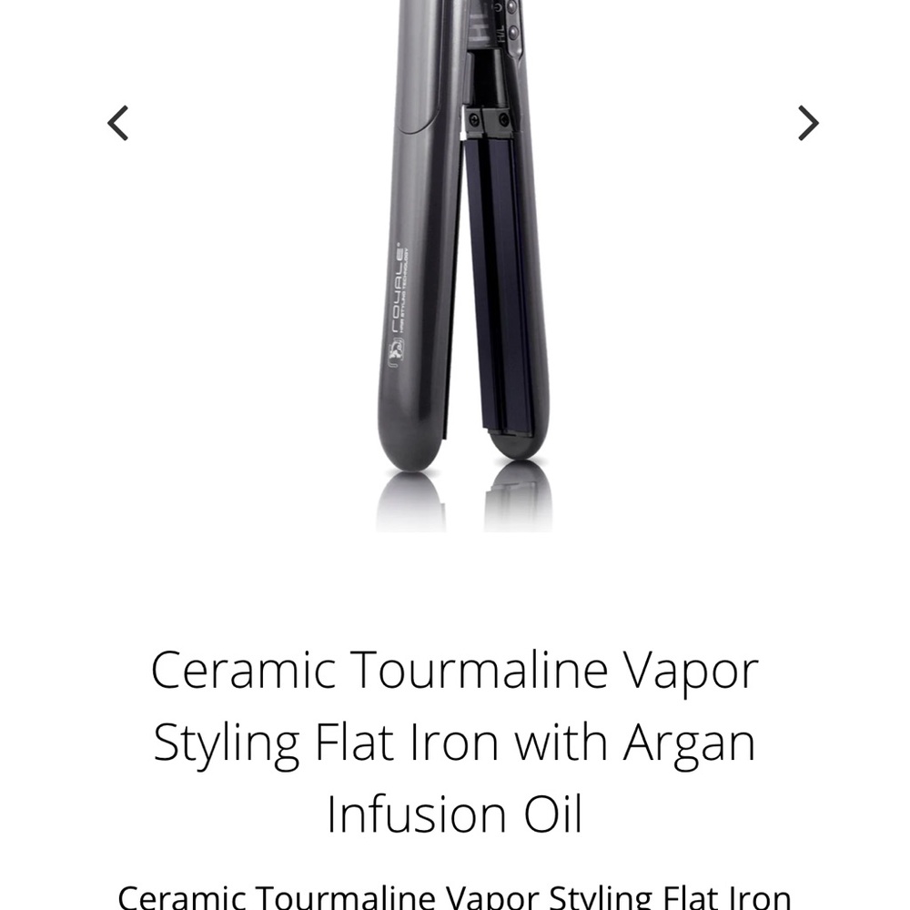 Black Ceramic Hair Straightener with Tourmaline Technology - Picture 3 of 16